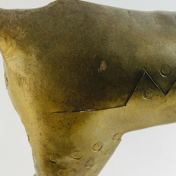 🅾️SOLD🅾️Metal Trojan Horse Figurine 10.5" x 16" - Picture 8 of 14